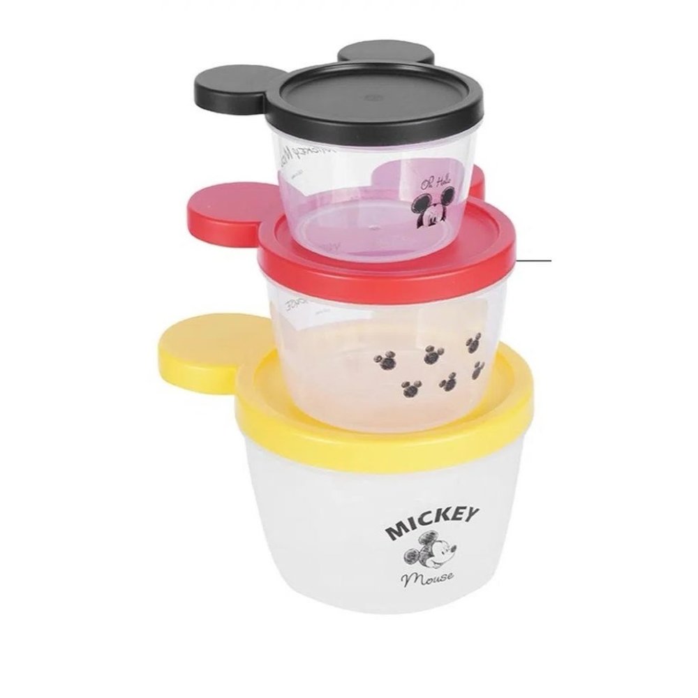 Mickey Mouse Collection Stackable Round Bento (3 pcs) - Picture 3 of 5